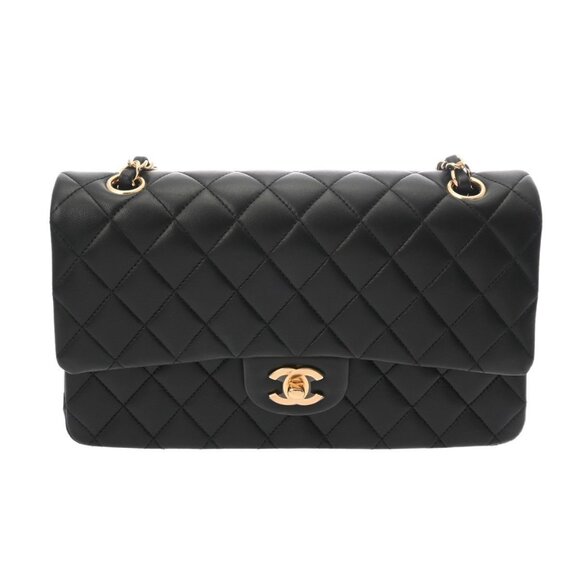 CHANEL Matrasse ChainShoulder 9.8" W flap Black/Noir - Picture 1 of 10